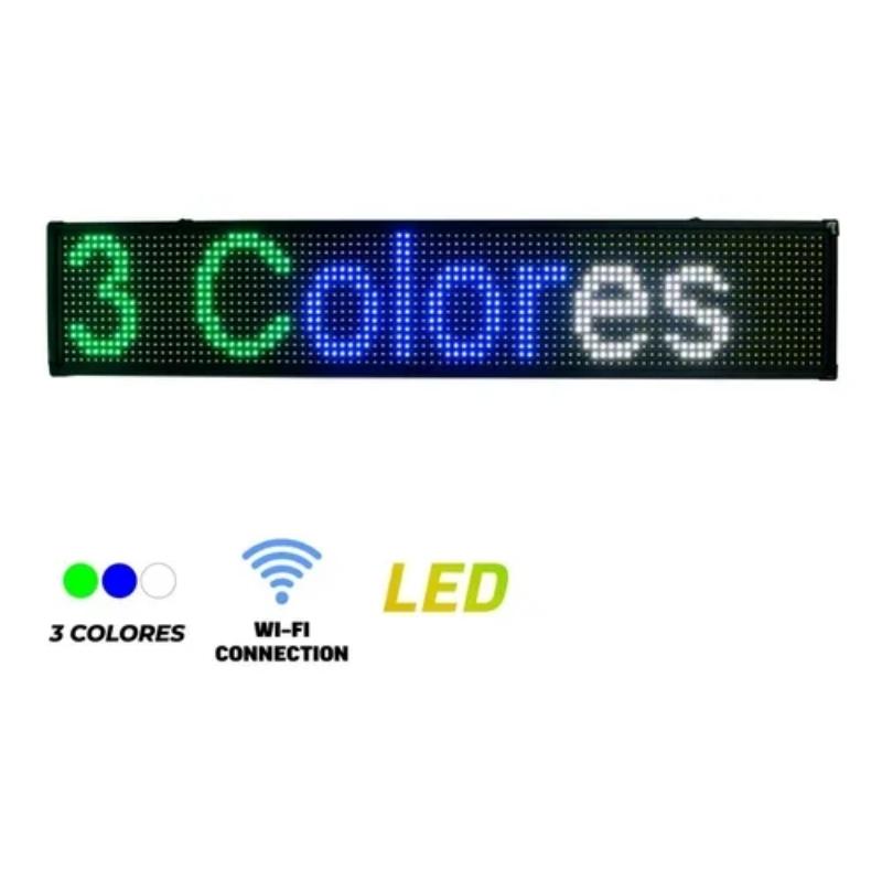 Letrero LED 3 Colores - Programable 100cmx20cm