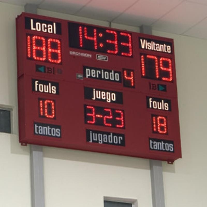 Pizarra LED para basquetball
