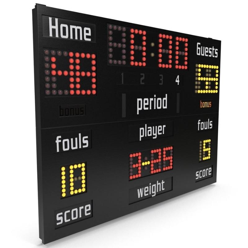 Pizarra LED para basquetball