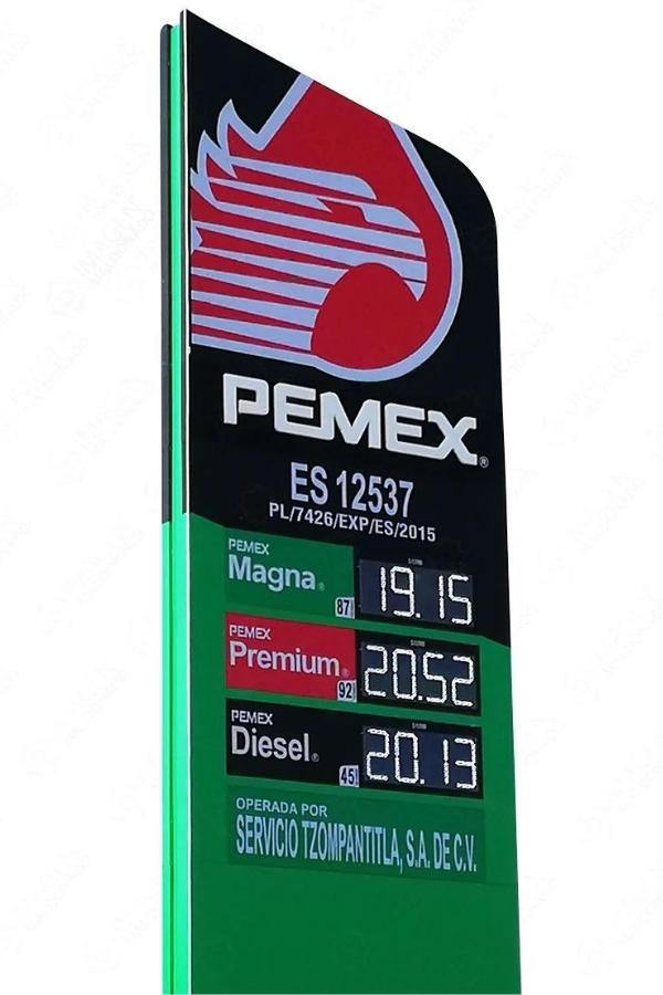 Preciador LED para gasolineras Anuncio Elevado