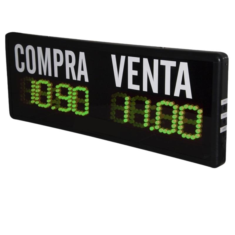 Display LED de divisas para interiores