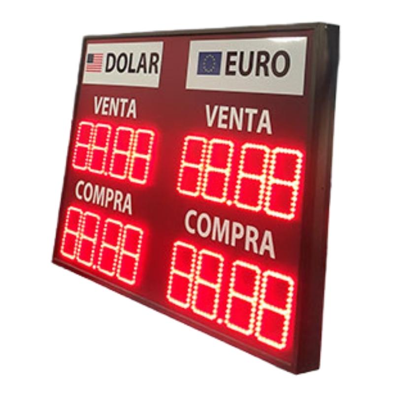 Display LED de multiples divisas