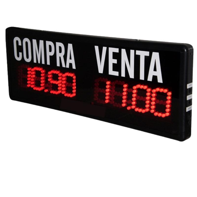 Display LED de divisas para interiores